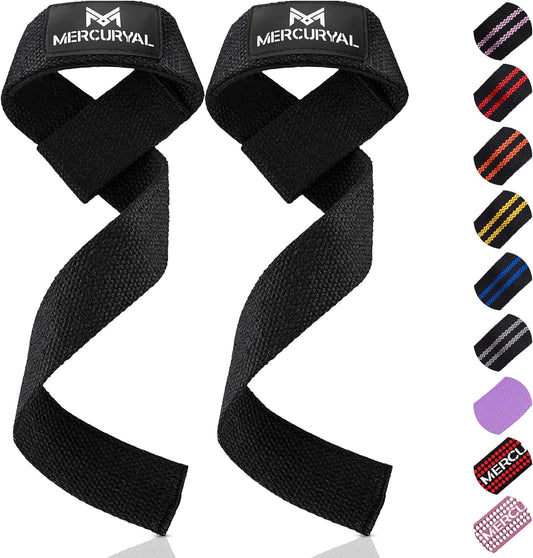 Confezione Di Straps Palestra - Cinghie Sollevamento Pesi - Fasce per Powerlifting - Accessori Palestra - Straps per Uomo E Donna