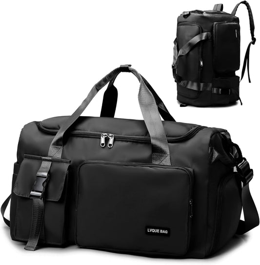 Borsa Palestra Donna Uomo Borsa Piscina 42L Zaino Palestra Con Porta Scarpe E Tasca Umida Impermeabile Borsone Gym Duffel Bag Da Viaggio, per Sport, Fitness, Il Campeggio