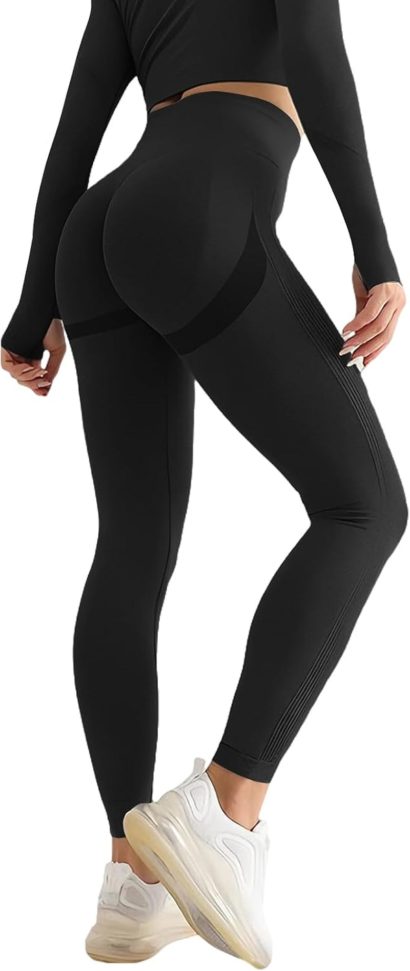 Leggins Sportivi Donna Push up Vita Alta Fitness Leggings Push up Palestra Scrunch Pantaloni Dimagranti Anticellulite Pantacollant Opaco Senza Cuciture Elastici per Yoga Jogging
