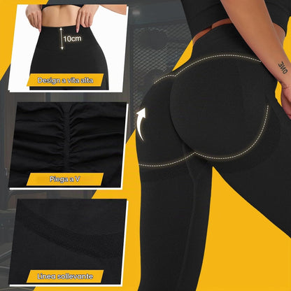 Leggins Sportivi Donna Push up Vita Alta Fitness Leggings Push up Palestra Scrunch Pantaloni Dimagranti Anticellulite Pantacollant Opaco Senza Cuciture Elastici per Yoga Jogging