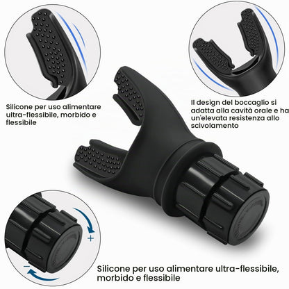 Dispositivo Allenamento Di Ipossia, 2 Pezzi Dispositivo Di Esercizio Di Respirazione Portatile Lung Trainer Sport Con Resistenze Regolabili per Allenamento Di Resistenza